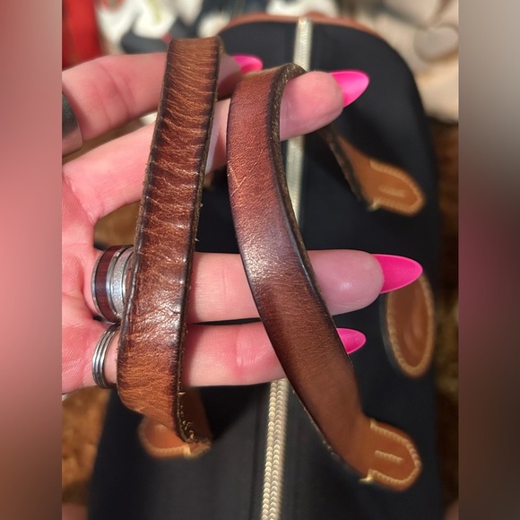 Dooney & Bourke All Weather Nylon & Leather Dome Satchel Bag w/ Crossbody Strap​ - Picture 8 of 13